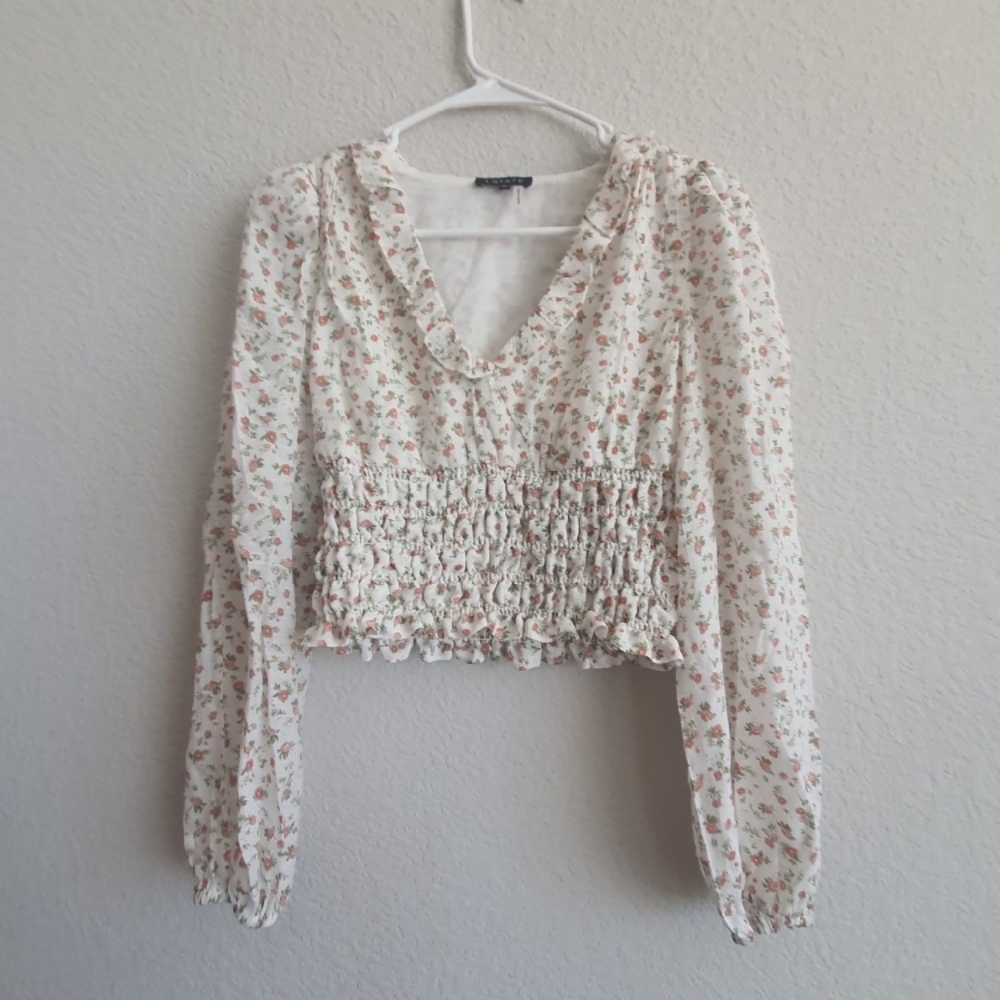 Floral Print Long Sleeve Top